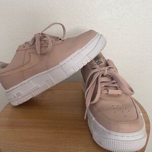 Nike Air Force One Pixel Beige (blush pink) size 7